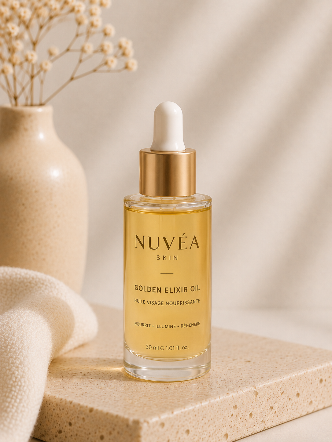 Huile visage nourrissante - Nuvéa Skin Golden Elixir Oi